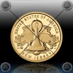 ZDA 2 x 1 Dollar 2019 (American Innovation - New Jersey / Edison light) P+D